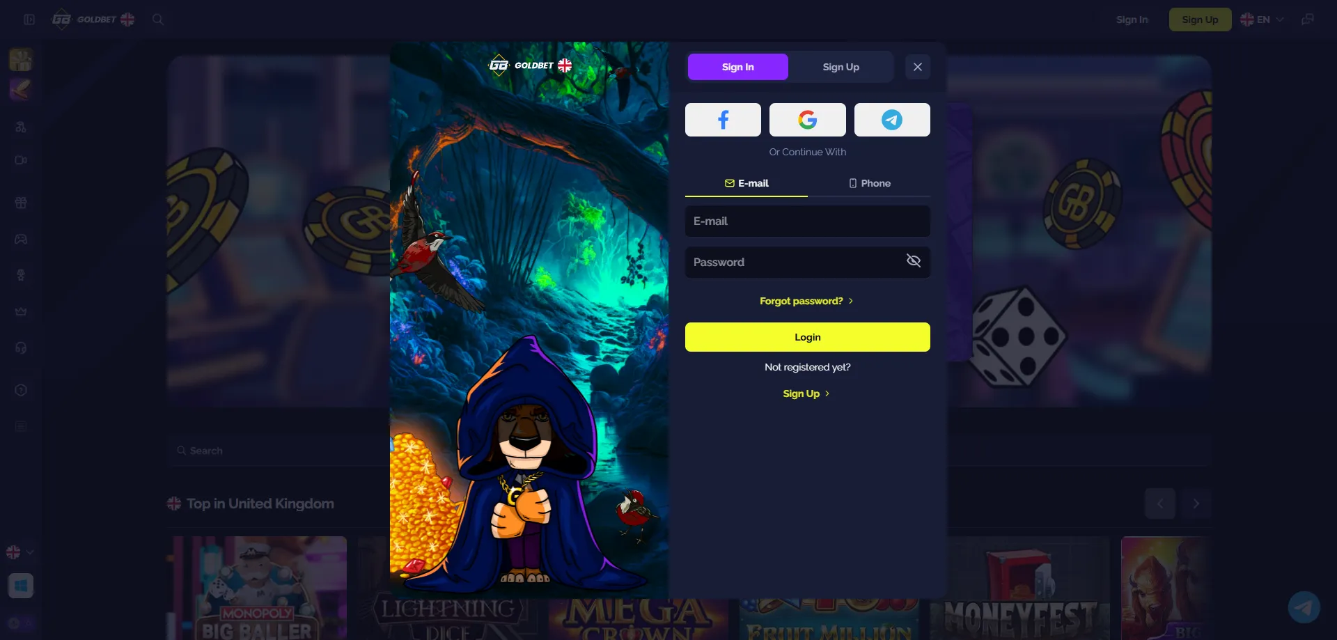 Goldbet Casino login acesso &agrave; conta para jogadores brasileiros